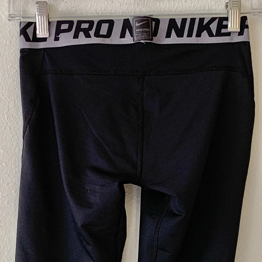 Nike Pro Big Kids Graphic Tights Base Layer Black Medium BV3521-010